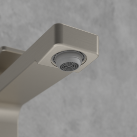 Смеситель для раковины Villeroy & Boch Architectura Square с донным клапаном матовый никель TVW12500200064