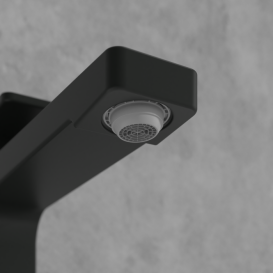 Смеситель для раковины Villeroy & Boch Architectura Square с донным клапаном матовый черный TVW125002000K5