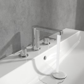 Змішувач для раковини Villeroy & Boch Architectura на 3 отвори хром TVW10310811061