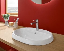 Змішувач для раковини Villeroy & Boch Architectura із донним клапаном хром TVW10300400061