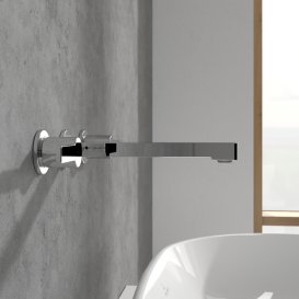 Змішувач для раковини Villeroy & Boch Architectura настінний на 3 отвори хром TVW10311011061