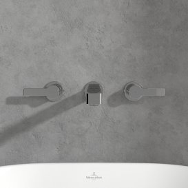 Змішувач для раковини Villeroy & Boch Architectura настінний на 3 отвори хром TVW10311011061
