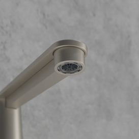 Смеситель для раковины Villeroy & Boch Conum с донным клапаном матовый никель TVW12700400064