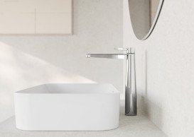 Змішувач для раковини Villeroy & Boch Conum з донним клапаном хром TVW12700500061