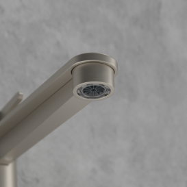 Смеситель для раковины Villeroy & Boch Conum с донным клапаном матовый никель TVW12700500064