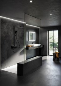 Смеситель для раковины Villeroy & Boch Conum на 3 отверстия матовый черный TVW127001001K5