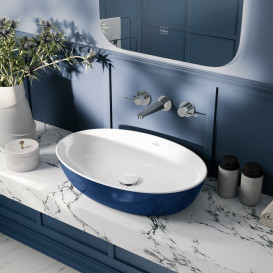 Смеситель для раковины Villeroy & Boch Conum настенный на 3 отверстия хром TVW12700200061