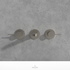 Змішувач для раковини Villeroy & Boch Conum настінний на 3 отвори матовий нікель TVW12700200064