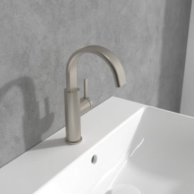 Смеситель для раковины Villeroy & Boch Dawn однорычажный матовый никель TVW10611615164