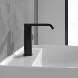 Змішувач для раковини Villeroy & Boch Dawn одноважільний матовий чорний TVW106116152K5