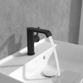 Змішувач для раковини Villeroy & Boch Dawn одноважільний матовий чорний TVW106116152K5