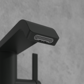 Змішувач для раковини Villeroy & Boch Dawn одноважільний матовий чорний TVW106116152K5