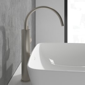 Смеситель для раковины Villeroy & Boch Dawn однорычажный матовый никель TVW10611915164