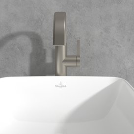 Смеситель для раковины Villeroy & Boch Dawn однорычажный матовый никель TVW10611915164