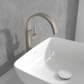 Смеситель для раковины Villeroy & Boch Dawn однорычажный матовый никель TVW10611915164