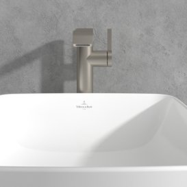 Смеситель для раковины Villeroy & Boch Dawn однорычажный матовый никель TVW10611915264