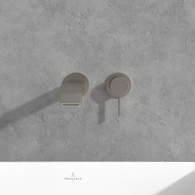 Смеситель для раковины Villeroy & Boch Dawn настенный на 2 отверстия матовый никель TVZ10600300064