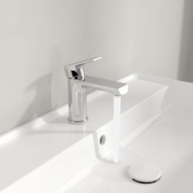 Змішувач для раковини Villeroy & Boch Liberty з донним клапаном хром TVW10700100061