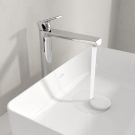 Змішувач для раковини Villeroy & Boch Liberty одноважільний хром TVW10700600061