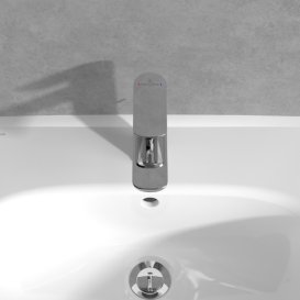 Смеситель для раковины Villeroy & Boch O.novo с донным клапаном хром TVW10400300061