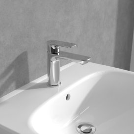 Смеситель для раковины Villeroy & Boch O.novo с донным клапаном хром TVW10400400061