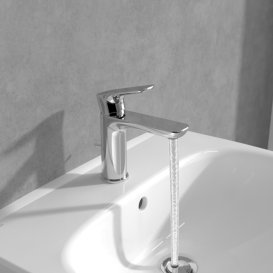Змішувач для раковини Villeroy & Boch O.novo одноважільний хром TVW10400400161