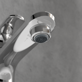 Змішувач для раковини Villeroy & Boch O.novo з донним клапаном хром TVW10510511061