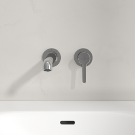 Змішувач для раковини Villeroy & Boch Skyla настінний на 2 отвори хром TVW11600100061