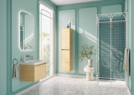 Змішувач для раковини Villeroy & Boch Skyla настінний на 2 отвори хром TVW11600100061