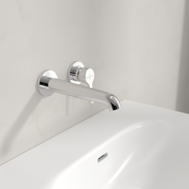 Змішувач для раковини Villeroy & Boch Skyla настінний на 2 отвори хром TVW11600100061