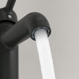 Змішувач для раковини Villeroy & Boch Skyla одноважільний матовий чорний TVW116002000K5