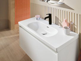 Змішувач для раковини Villeroy & Boch Skyla одноважільний матовий чорний TVW116004000K5