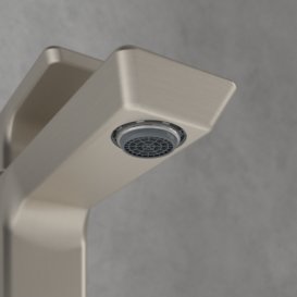 Смеситель для раковины Villeroy & Boch Subway 3.0 с донным клапаном матовый никель TVW11200100064