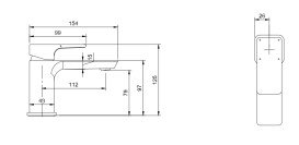 Смеситель для раковины Villeroy & Boch Subway 3.0 однорычажный матовое золото TVW11200100176
