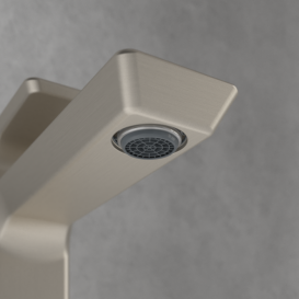 Смеситель для раковины Villeroy & Boch Subway 3.0 с донным клапаном матовый никель TVW11200200064