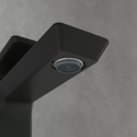 Змішувач для раковини Villeroy & Boch Subway 3.0 із донним клапаном матовий чорний TVW112002000K5