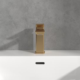 Смеситель для раковины Villeroy & Boch Subway 3.0 однорычажный матовое золото TVW11200300076