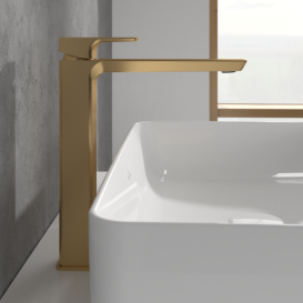 Смеситель для раковины Villeroy & Boch Subway 3.0 однорычажный матовое золото TVW11200400076