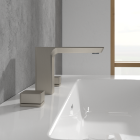 Змішувач для раковини Villeroy & Boch Subway 3.0 на 3 отвори матовий нікель TVW11200500064