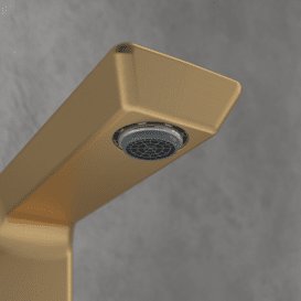 Смеситель для раковины Villeroy & Boch Subway 3.0 на 3 отверстия матовое золото TVW11200500076