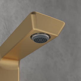 Змішувач для раковини Villeroy & Boch Subway 3.0 на 3 отвори матове золото TVW11200500076