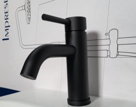 Змішувач для раковини Volle Cruze одноважільний чорний 1547.010104
