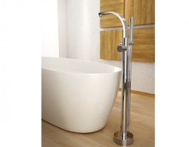 Змішувач для ванної кімнати Rea Besco Decco I підлоговий з душовим гарнітуром хром BW-DI-CH