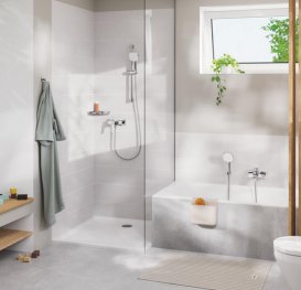 Смеситель для ванной Grohe Cubeo однорычажный хром 1018130000