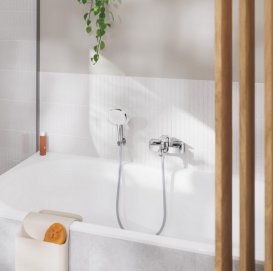 Смеситель для ванной Grohe Cubeo однорычажный хром 1018130000