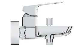 Смеситель для ванной Grohe Cubeo с душевым гарнитуром хром BF101813TC
