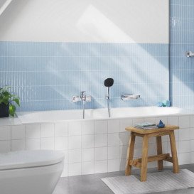 Змішувач для ванної Grohe Dice одноважільний хром 1018720000