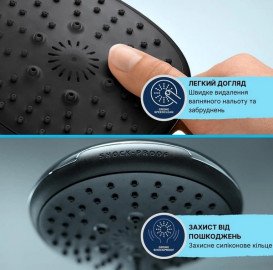 Смеситель для ванной Grohe Dice&Vitalio Comfort с душевым гарнитуром хром BF101872VC