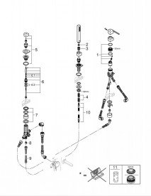 Змішувач для ванни Grohe Plus змішувач без виливу на три отвори хром 23845003