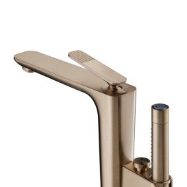 Смеситель для ванной Hansgrohe Axor Citterio C напольный с душевым гарнитуром матовая бронза 49441140